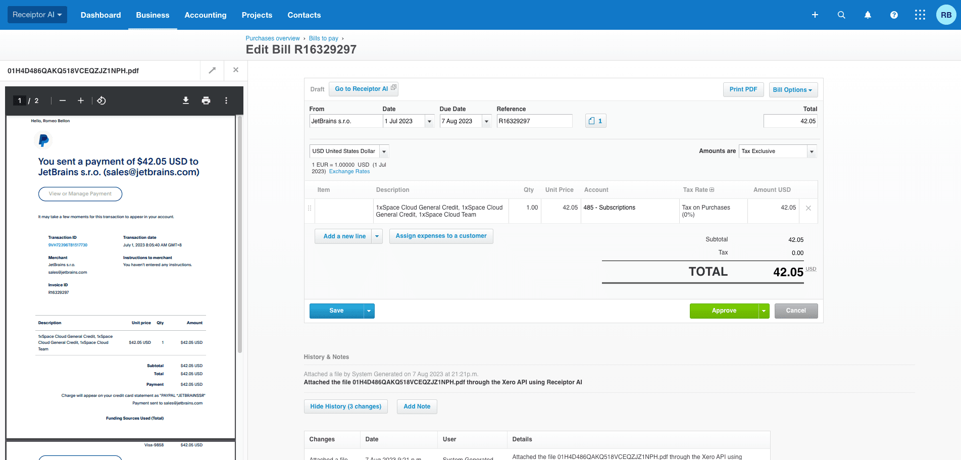 Xero Screenshot