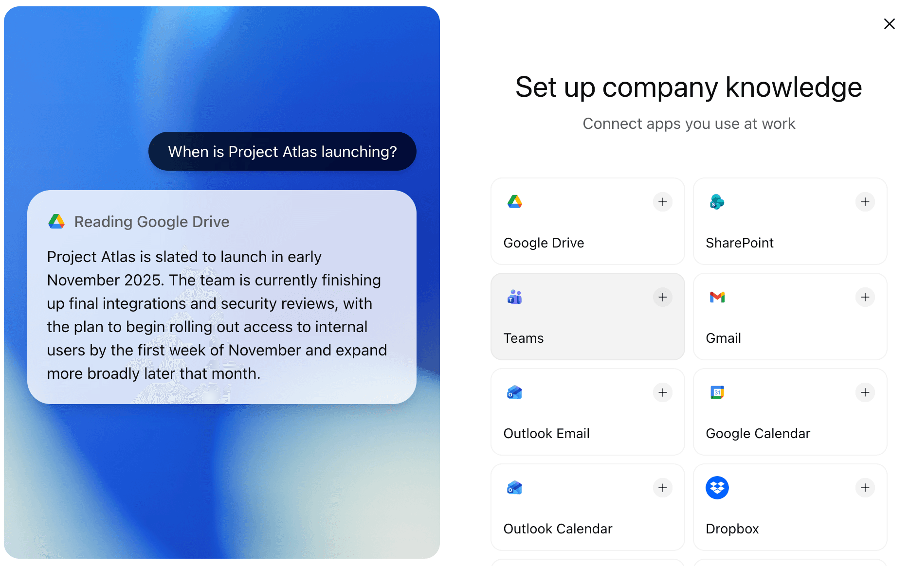 ChatGPT - Company Knowledge