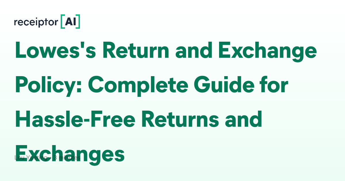 Lowes&rsquo;s Return and Exchange Policy: Complete Guide for Hassle-Free 