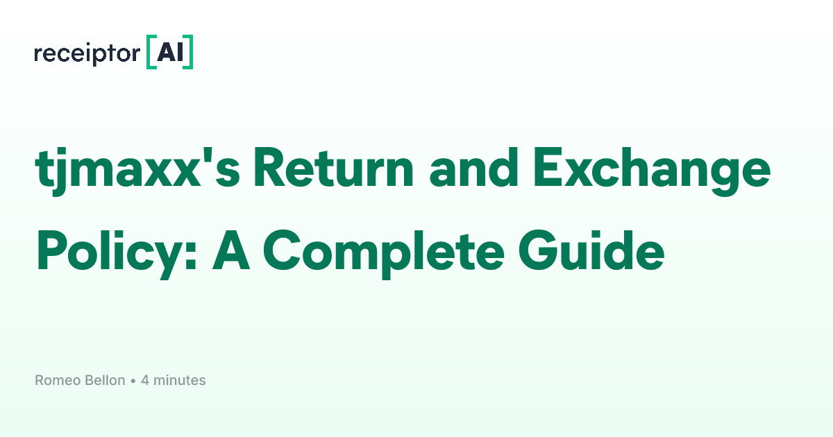 tjmaxx's Return and Exchange Policy: A Complete Guide | Guides
